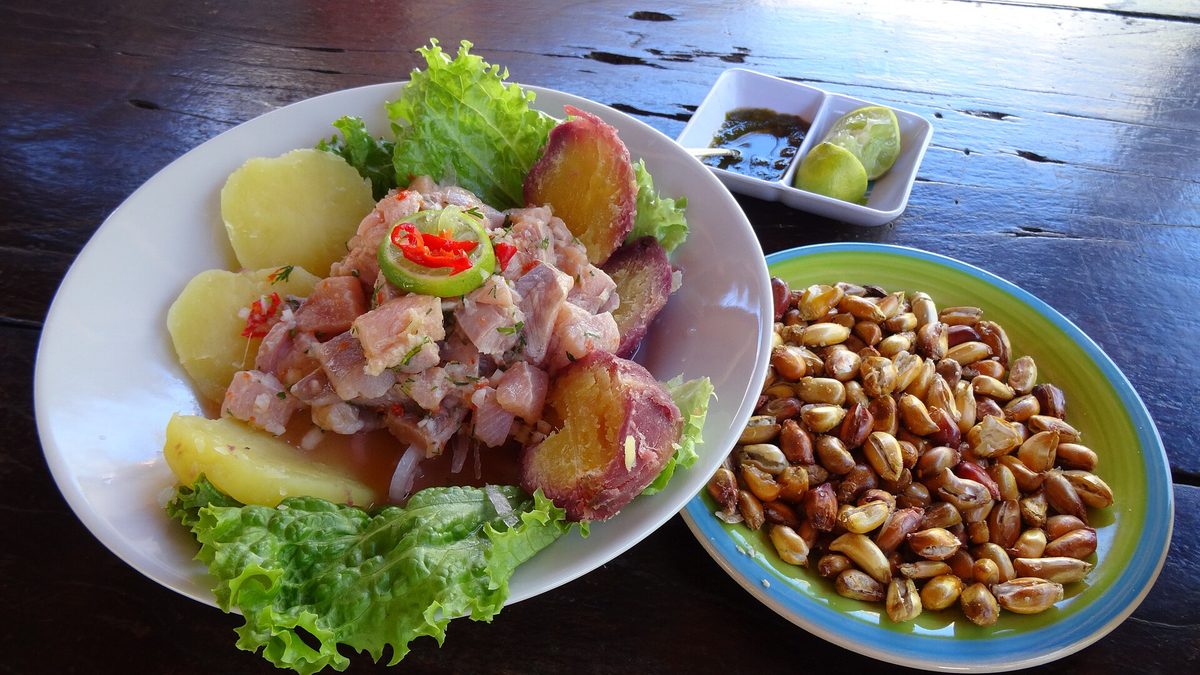 Ceviche, representative of the cuisine